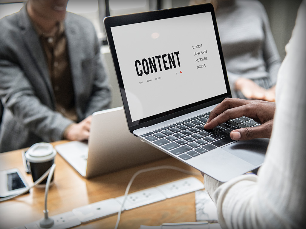 Content creators working on improving brand visibility through social media