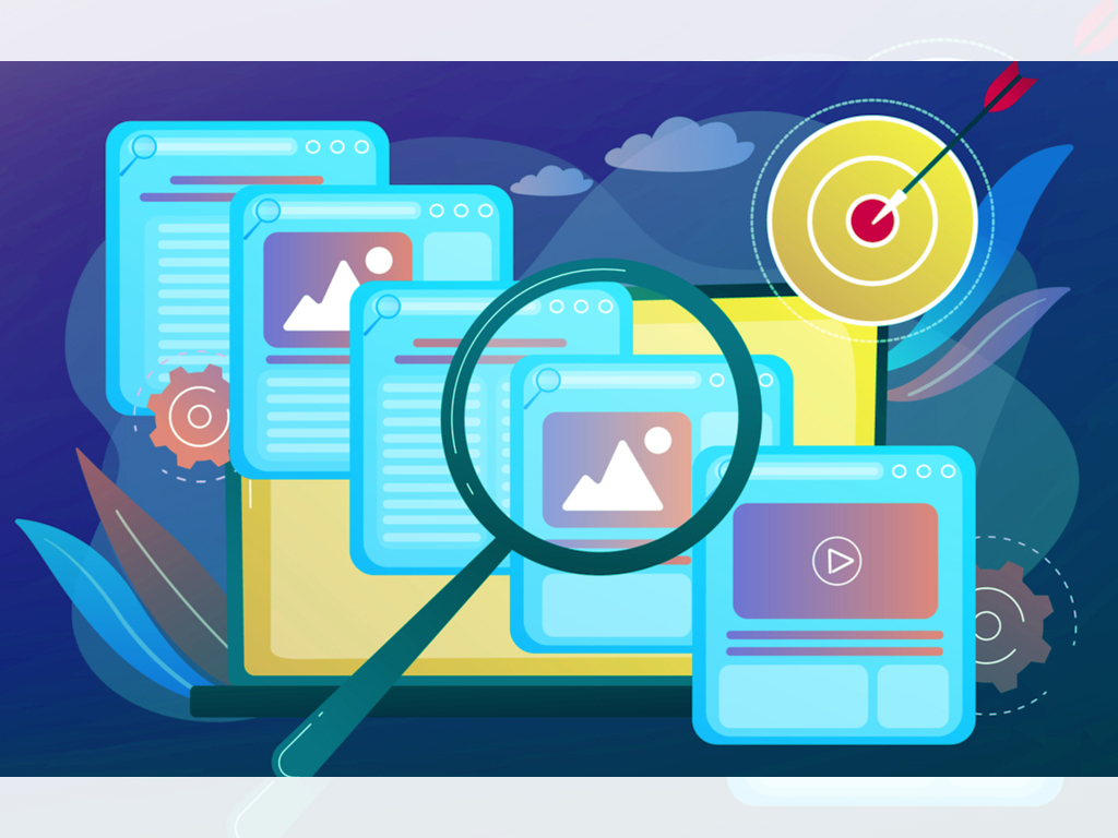 Visual representation of B2B content marketing strategy using data analytics for higher engagement