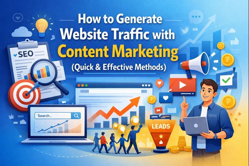 How to generate website traffic with content marketing using proven methods