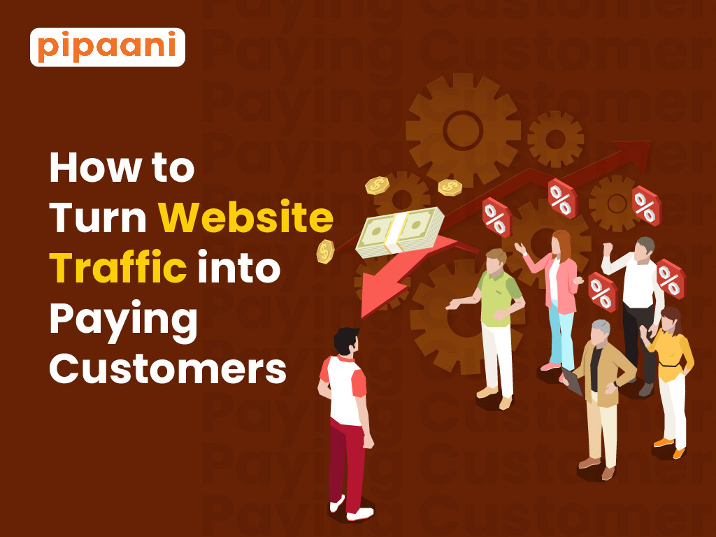 turn website traffic into paying customers using conversion strategy and lead generation funnel